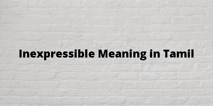inexpressible