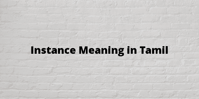 instance