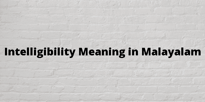 intelligibility