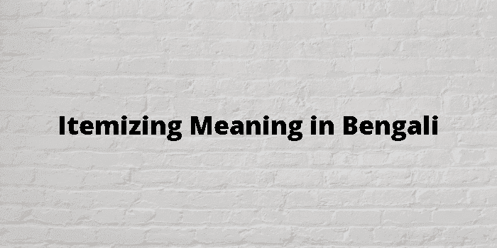 itemizing