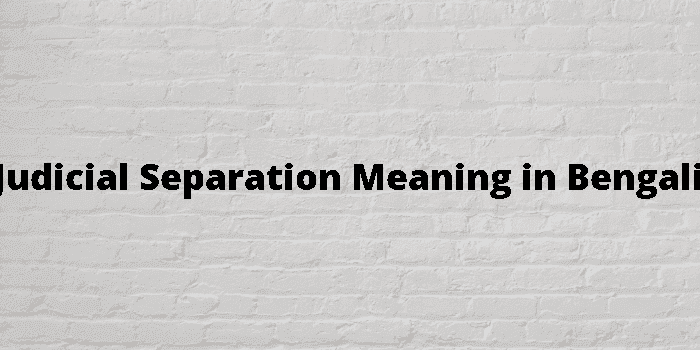 judicial separation