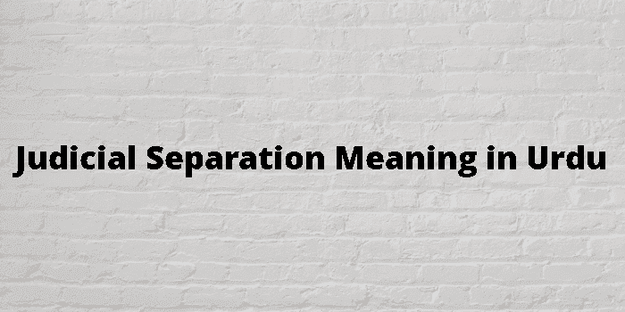 judicial separation