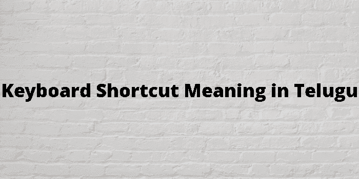 keyboard shortcut