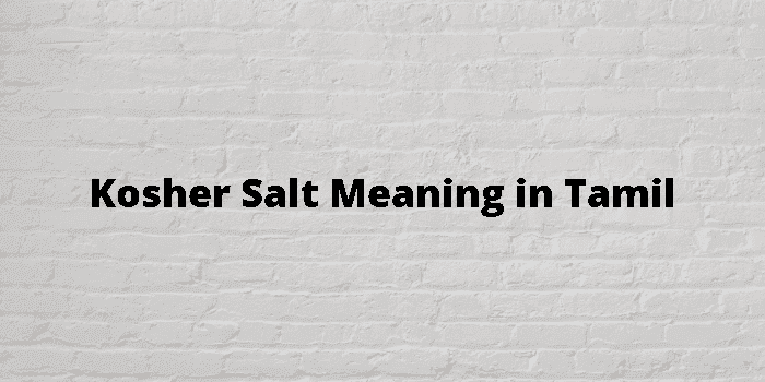 kosher salt