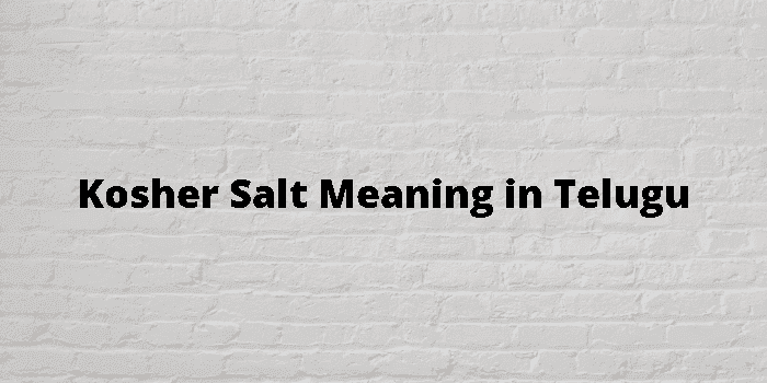 kosher salt