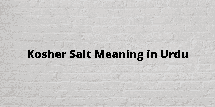 kosher salt