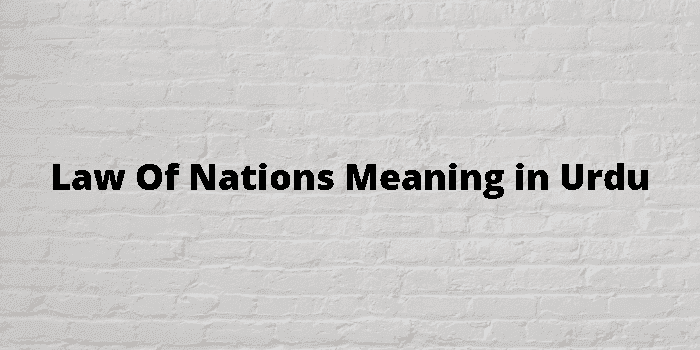 law of nations