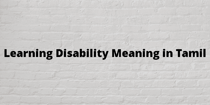 learning disability