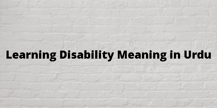 learning disability