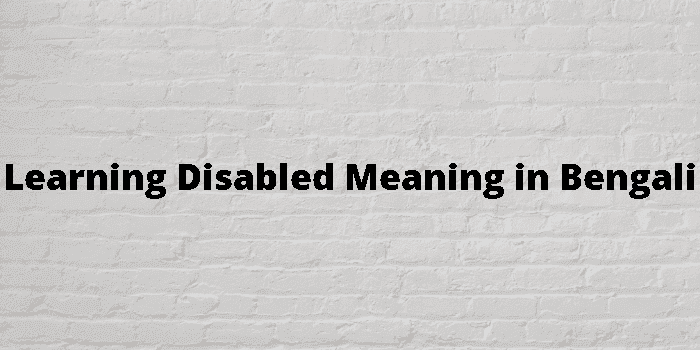 learning disabled