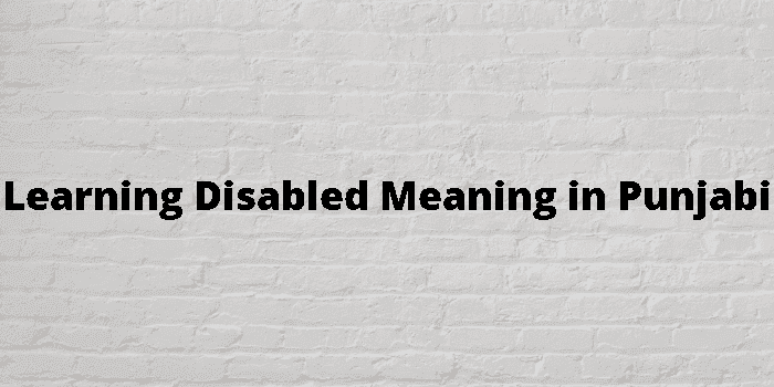 learning disabled