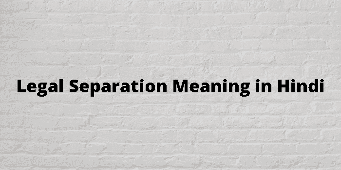 legal separation