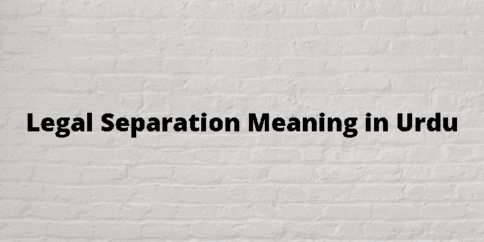 legal separation