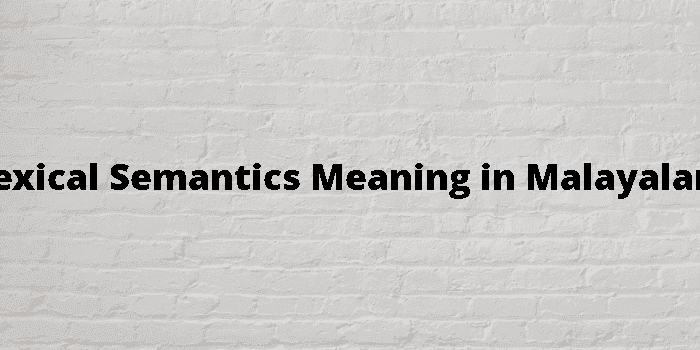 lexical semantics