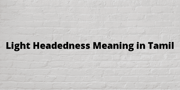 light headedness