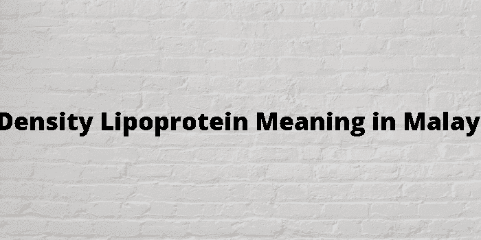 low density lipoprotein