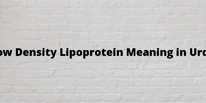 low density lipoprotein