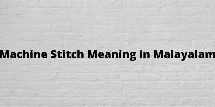 machine stitch