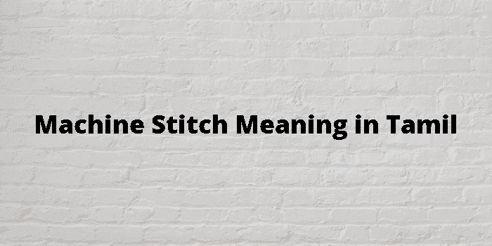 machine stitch