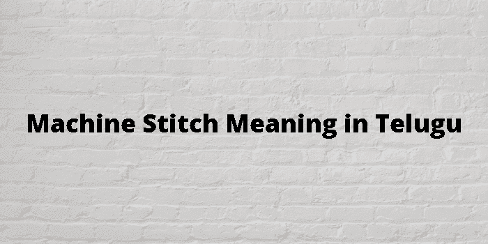 machine stitch