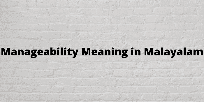 manageability