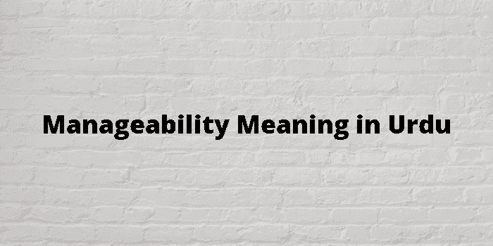 manageability