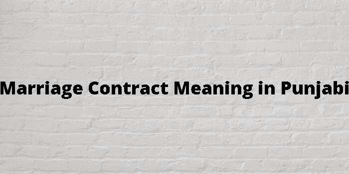 marriage contract