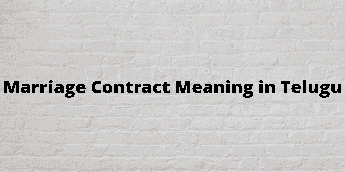 marriage contract