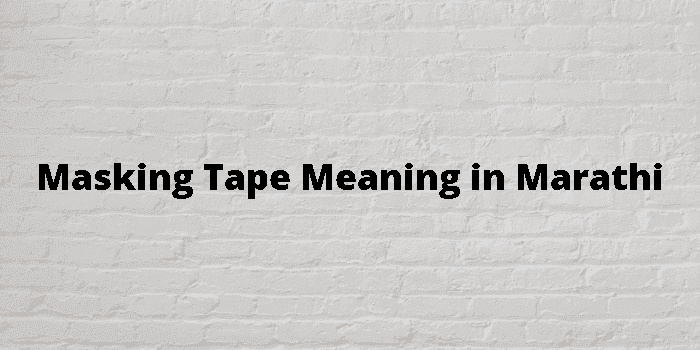 masking tape