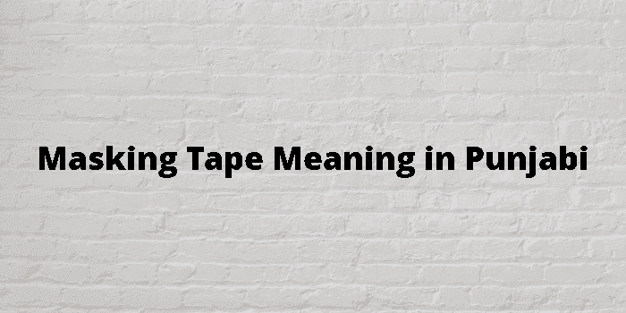 masking tape