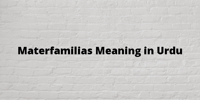 materfamilias