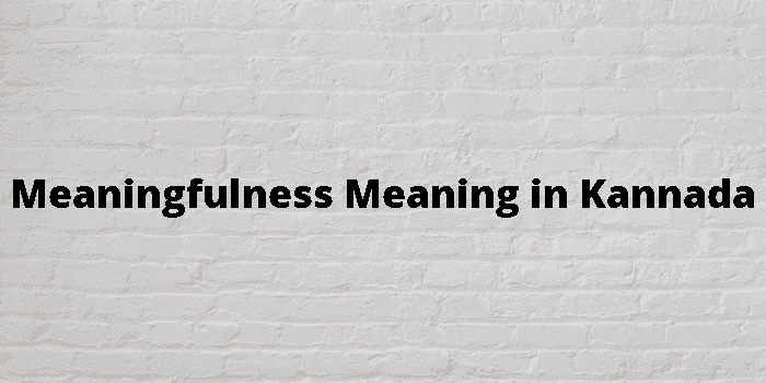 meaningfulness