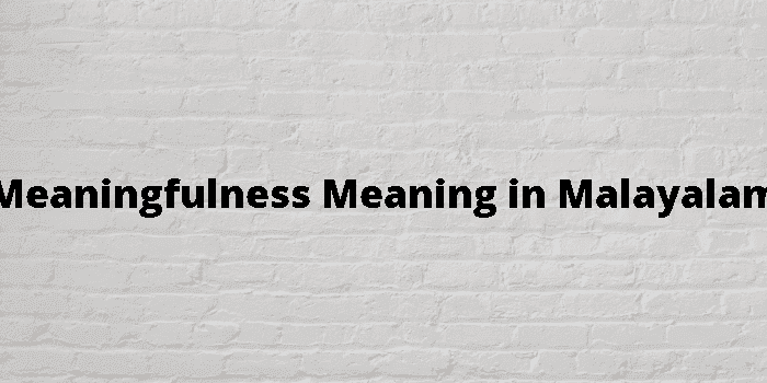 meaningfulness