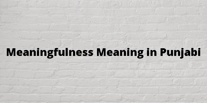 meaningfulness