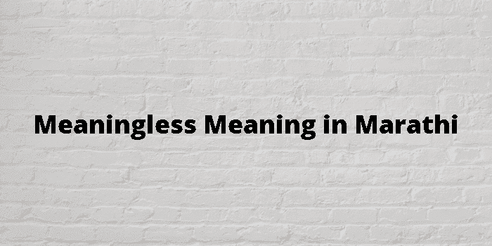 meaningless