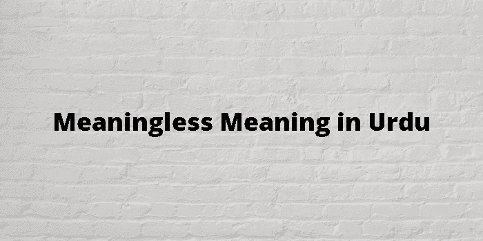 meaningless