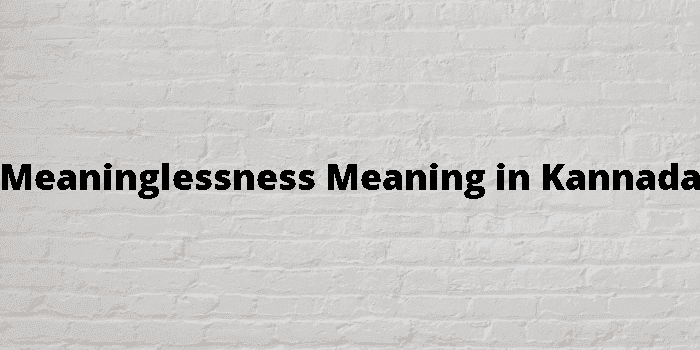 meaninglessness