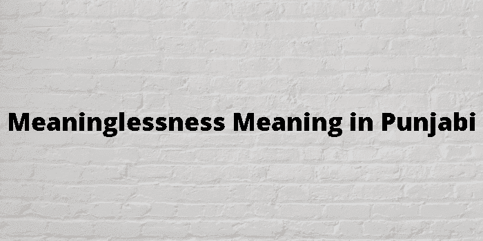 meaninglessness