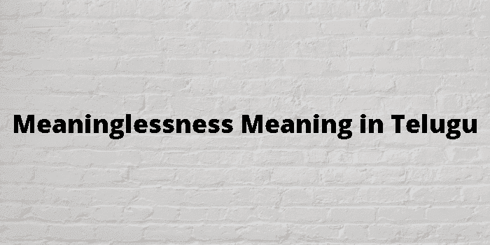 meaninglessness