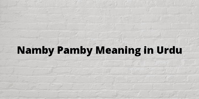 namby pamby