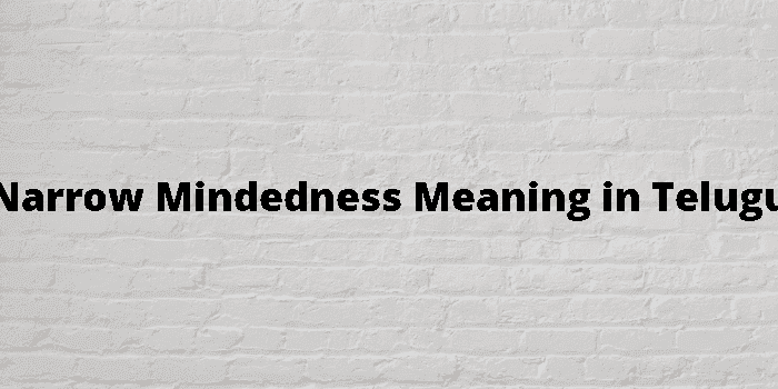 narrow mindedness