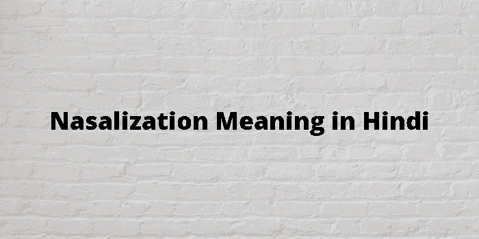 nasalization