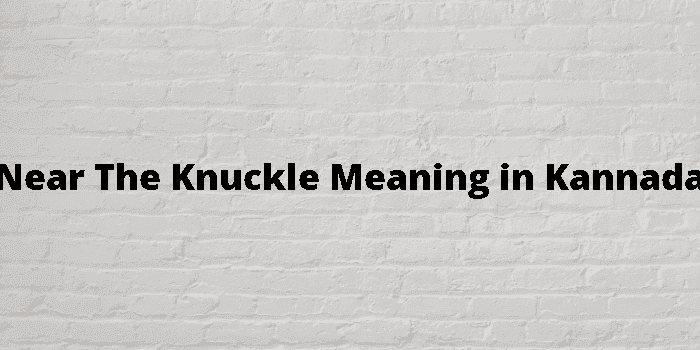 near the knuckle