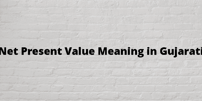 net present value