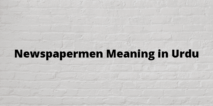 newspapermen
