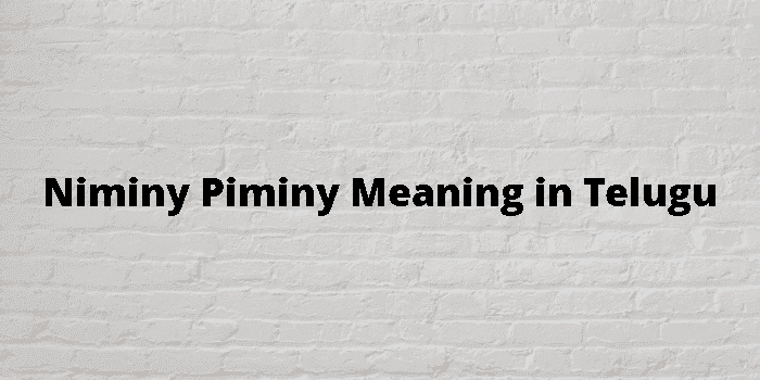 niminy piminy