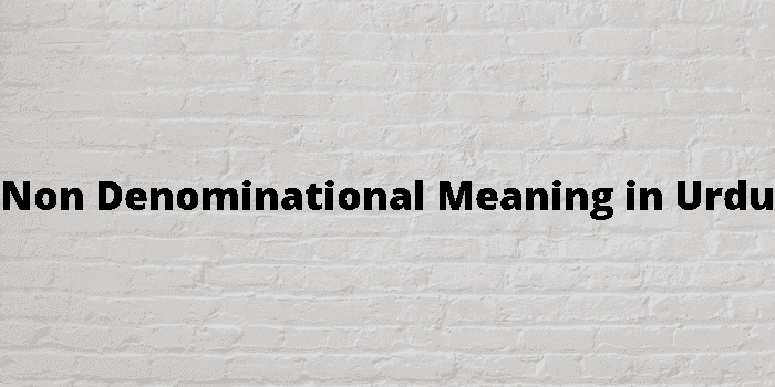 non denominational