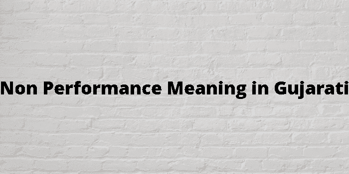 non performance