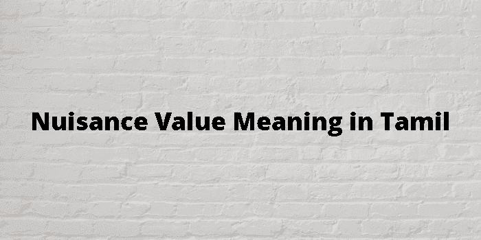 nuisance value