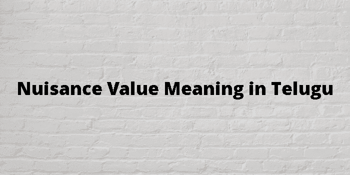 nuisance value